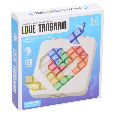 WIKY Herz-Tangram-Puzzle / 120 Level / ab 6 Jahren