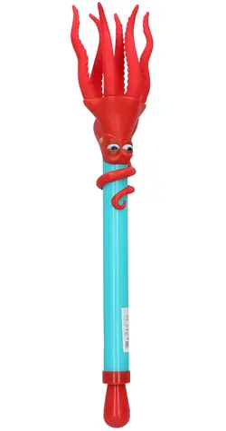 WIKY Wasserpistole Oktopus rot-blau 50 cm / Kunststoff / ab 3 Jahren