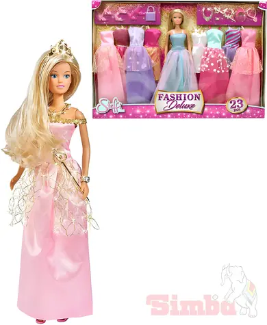 Simba Steffi Deluxe Puppe / 29 cm / 23 Zubehörteile / ab 3 Jahren