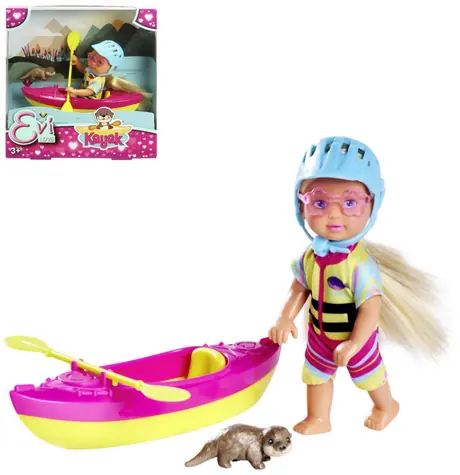 Simba Evička Puppe Evi Love mit Kajak / 12 cm / ab 3 Jahren