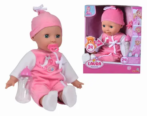 Simba Puppe Laura / Weichkörper / Sound / 38 cm / ab 2 Jahren