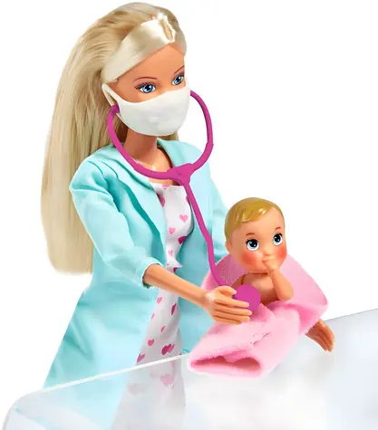 Simba Steffi Puppe Ärztin mit Baby / 29 cm / ab 3 Jahren