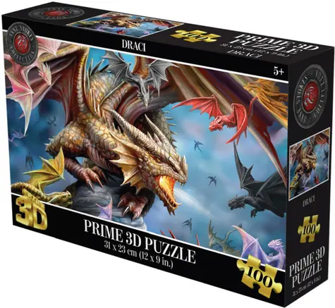 3D-Drachenpuzzle / 100 Teile / 31 x 23 cm / ab 5 Jahren