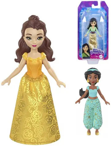 Mattel Puppe Disney Princess Mini Mix 10 cm / Kunststoff, Textil / ab 3 Jahren