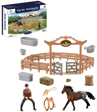 Spielset „Pferdegehege“ mit My Little Farm-Figur / Kunststoff / ab 3 Jahren