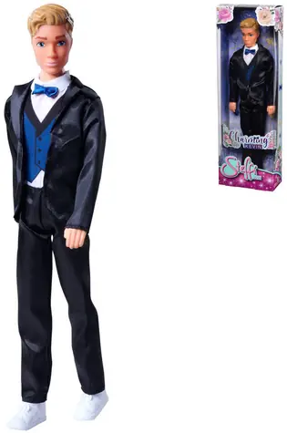 Simba Actionfigur Kevin Charming / Steffi Love / schwarzer Anzug mit Fliege / 30 cm / ab 3 Jahren