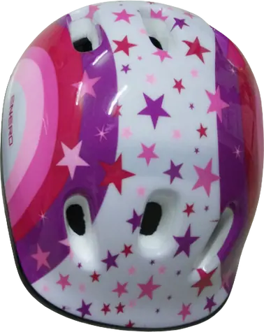 SPARKYS Kinderhelm, weiß-rosa / Sicherheitshelm / Größe M