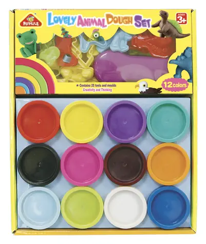 SPARKYS Modelliermasse-Set / 12 Becher / ab 3 Jahren