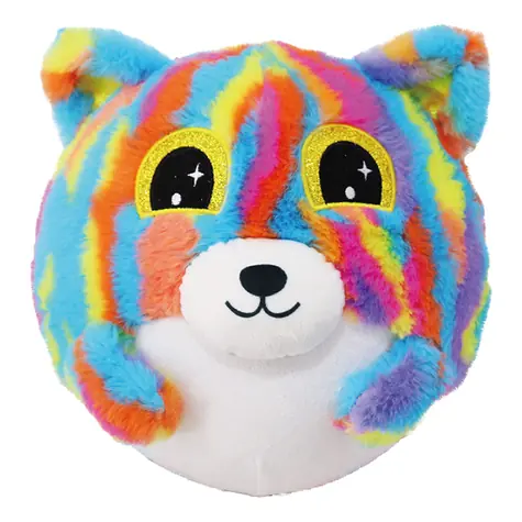 SPARKYS Aufblasbarer Regenbogen-Teddybär, 15 cm / Plüsch / Polyester