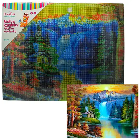 SPARKYS Diamantmalerei Wasserfall / 40x50 cm