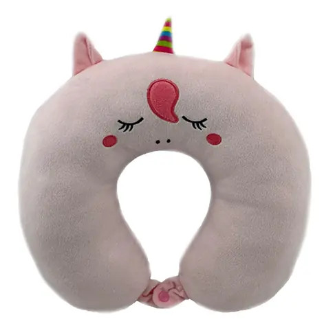 SPARKYS Plüsch-Kopfteil mit Knopf, Einhorn / Plüsch / 28 x 28 x 8,5 cm