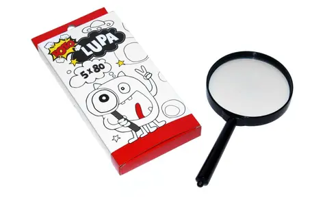 WIKY Lupe 16 cm / Kunststoff / 5-fache Vergrößerung / Linsendurchmesser 80 mm / ab 14 Jahren