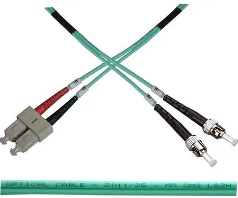 OEM Optisches Patchkabel Duplex SC-ST 50/125 mm / 1 m / OM3