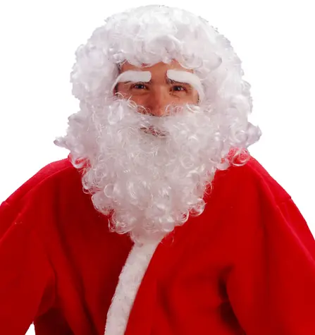 SPARKYS Weihnachtsmannperücke mit Bart / Kostümaccessoire / ab 3 Jahren
