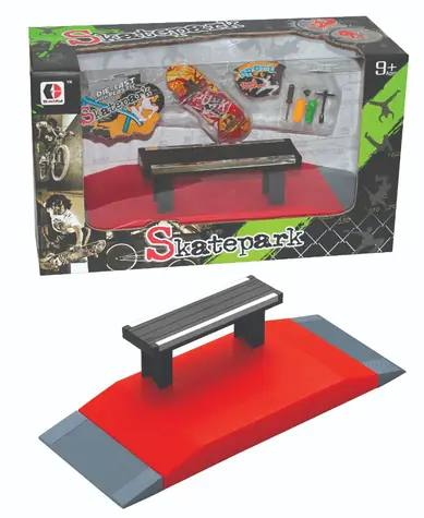 SPARKYS Fingerboard-Skatepark mit Bank / Set / ab 9 Jahren