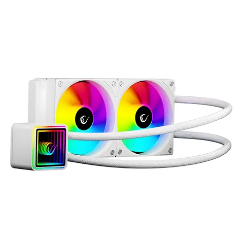 Rampage Infinite V240 weiß / AIO-CPU-Wasserkühlung / 240 mm / ARGB