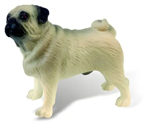 BULLYLAND Figur Mops Percy 65425 / Kunststoff / 6,2 cm