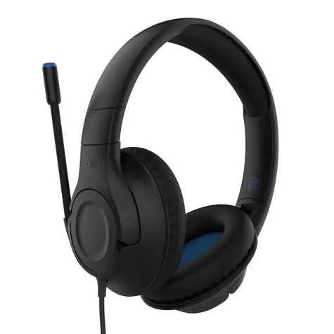 Belkin ENA011hqBK / Kinderkopfhörer mit Mikrofon / Gaming / Kabelgebunden / Überkopf