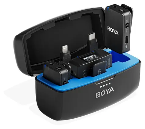 Boya BOYAMIC 2-02 2TX+3RX / Drahtloses Mikrofonsystem / 2x Sender / 3x Empfänger