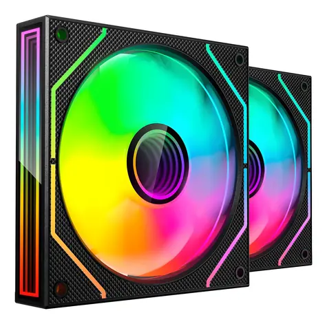TAC Mars MF3DPROX2 schwarz / Lüfter / 120 mm / 2 Stück / RGB / PWM