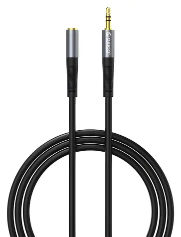 Orico AXF schwarz / Audiokabel / 3,5-mm-Klinkenstecker (M) - 3,5-mm-Klinkenstecker (F) / 2 m