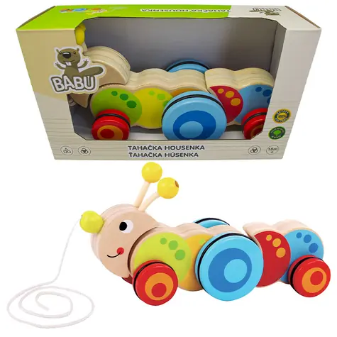 BABU Zugraupe / Holz / ab 3 Jahren