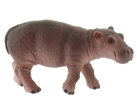 BULLYLAND Baby-Nilpferd-Figur / Tiere / Kunststoff / ab 3 Jahren