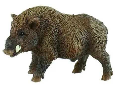 BULLYLAND Wildschwein-Figur / Kunststoff / 4,6 cm