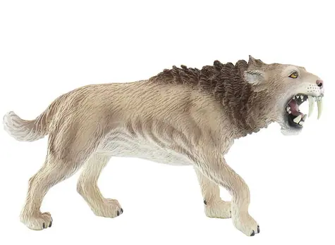 BULLYLAND Säbelzahntiger-Figur / Dinosaurier / Kunststoff / ab 3 Jahren