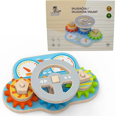 SPARKYS BABU Lenkradpuzzle / Holz / ab 3 Jahren