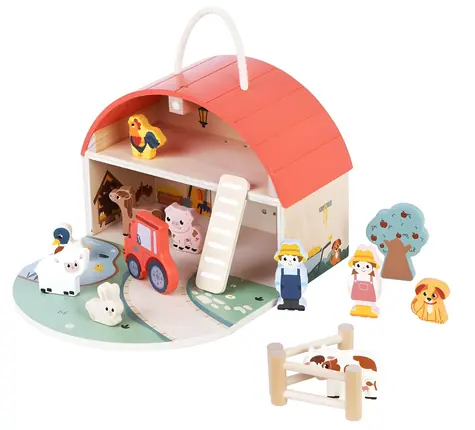 2KIDS TOYS Holzbauernhaus / ab 2 Jahren / Holz