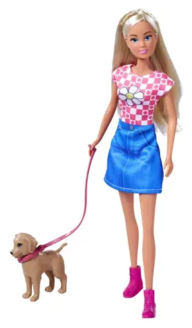 Simba Steffi Puppe mit Hund / 29 cm / ab 3 Jahren