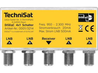 TechniSat DISEqC-Umschalter 4/1 Outdoor