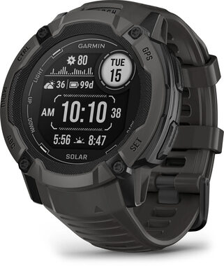 Garmin Instinct 2X Solar 50 mm Graphite / Smartwatch / GPS / BT / 10 ATM / tägliches Aktivitätstracking / Solaraufladung