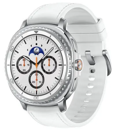 Samsung Galaxy Watch 8 Classic (46 mm) LTE weiß / Smartwatch / AMOLED / WLAN / Bluetooth / GPS / Wear OS