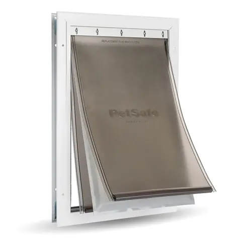 PetSafe Extreme Weather L / Aluminiumtür / 324 x 498 mm / Öffnung: 260 x 413 mm / max. 45 kg