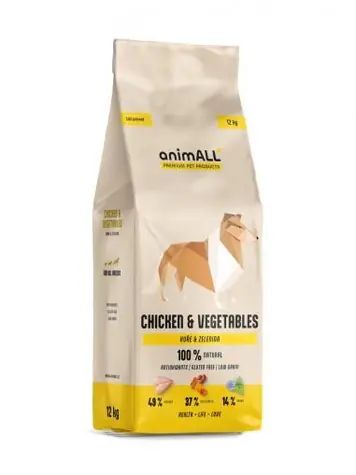 animALL Huhn & Gemüse 12 kg / Hundepellets