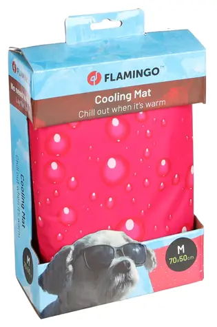 Flamingo Kühlkissen fuchsia M 70x50cm