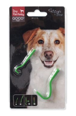Dog Fantasy Zeckenhaken aus Kunststoff, 2 Größen