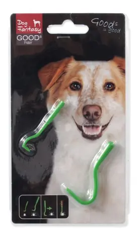 Dog Fantasy Zeckenhaken aus Kunststoff, 2 Größen