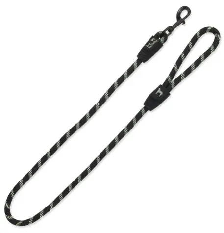 Dog Fantasy Seilleine L schwarz 1,3x120 cm