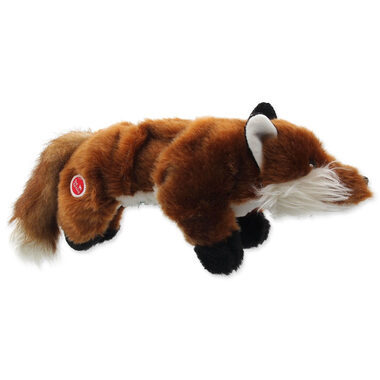 Dog Fantasy Toy - Plüschfuchs mit quietschenden schwarzen Pfoten 45cm