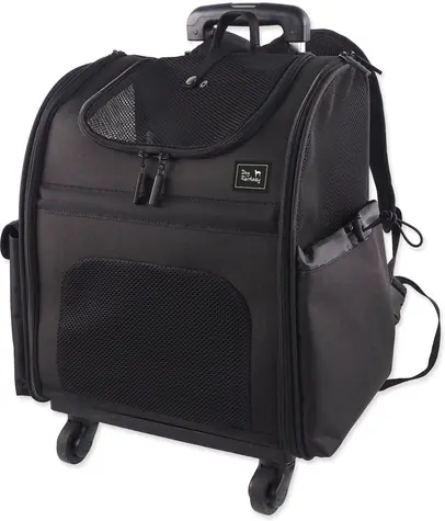 Dog Fantasy Reisetasche 2in1 Flow auf Rädern 34x29x52cm
