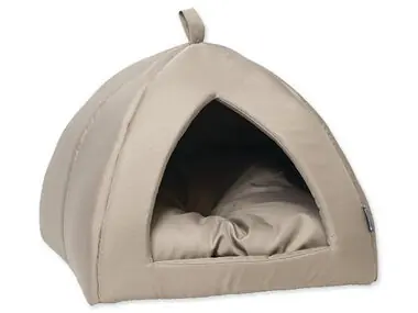 Dog Fantasy Basic Hundebett Hellgrau 62x62x52cm