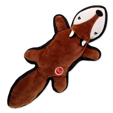 Dog Fantasy Toy - Recyceltes Spielzeug Quietschfuchs mit raschelndem Schwanz 39cm