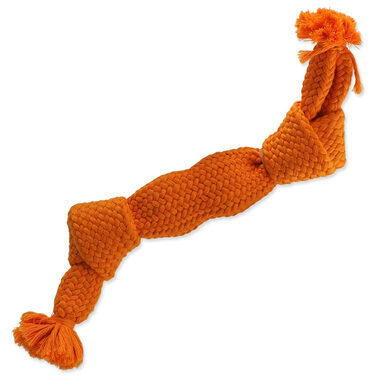 Dog Fantasy Toy - Knotenquietscher orange 2 Dochte 35cm