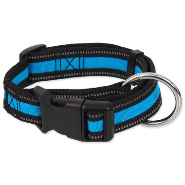 Dog Fantasy Halsband Neopren M blau 2,5x34-49cm