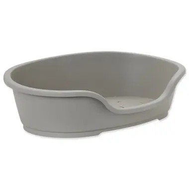 Dog Fantasy Kunststoffbett Grau 95x55x28cm