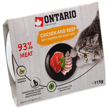 Ontario Chicken mit Rindfleisch und Taurin 115g