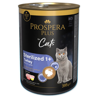 Prospera PLUS Sterilized 1+ Putenpastete in Dosen, reich an Lammfleisch, 395 g